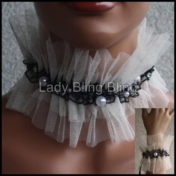 Schmuckset Set Choker Kette + Armband Gothic Dirndl Trachtenschmuck