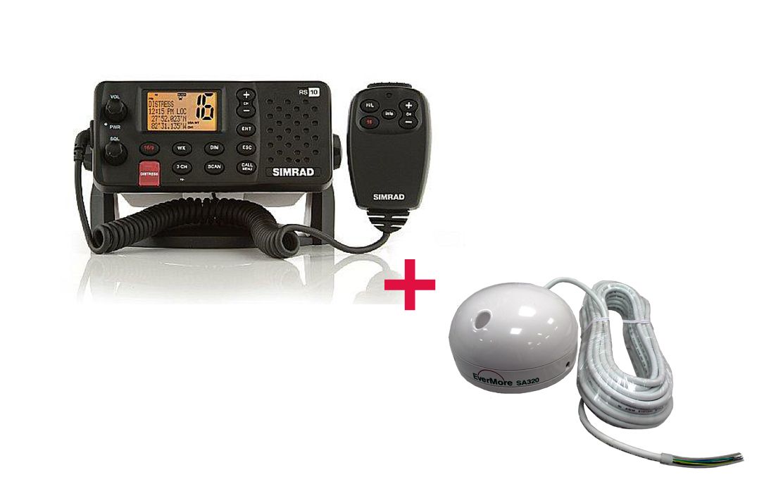 Simrad RS10 Marinefunkgerät inkl Marine GPS Empfänger SA 320