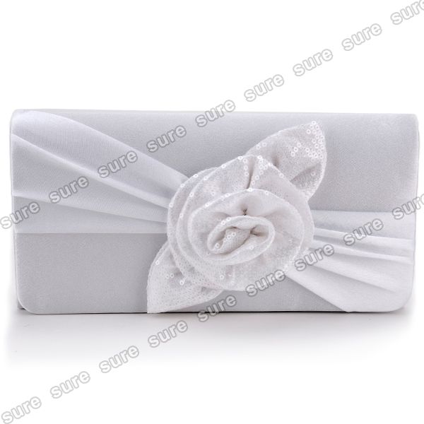 Baguettes Brauttasche Abendtasche Clutch Bag Rosa Bling Strasse Satin