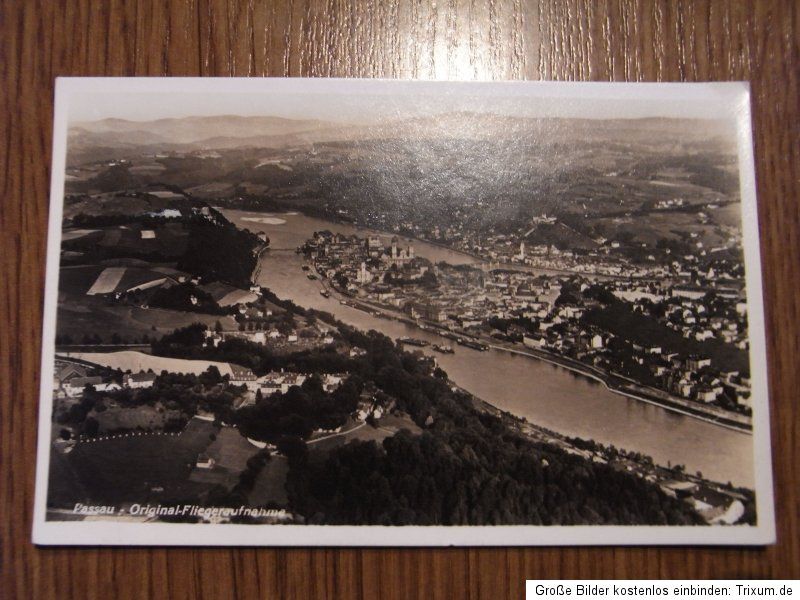 Alte AK, Passau   Org. Fliegeraufnahme; gel. 1939