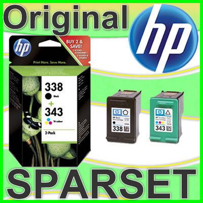 HP ORIGINAL 338+343 DRUCKER PATRONE PhotoSmart 2575 2605 2610 7850