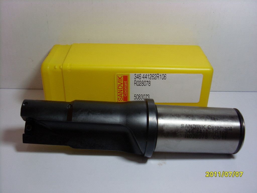 1X SANDVIK 346 441262R106 WENDEPLATTEN BOHRER