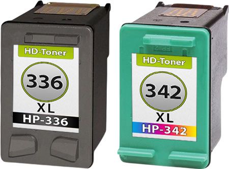 HP 336 + 342 XL SET TINTE PATRONEN DeskJet 5440 PSC 1510 DRUCKER