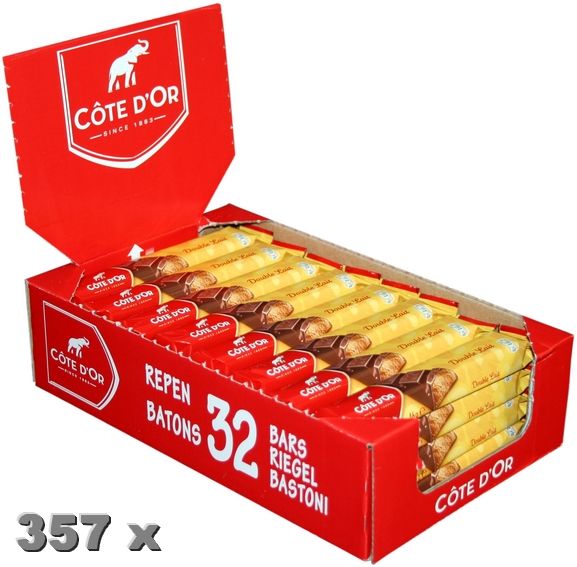 EUROPALETTE COTE DOR DOUBLE LAIT 357 Kart. 1kg=9,14€