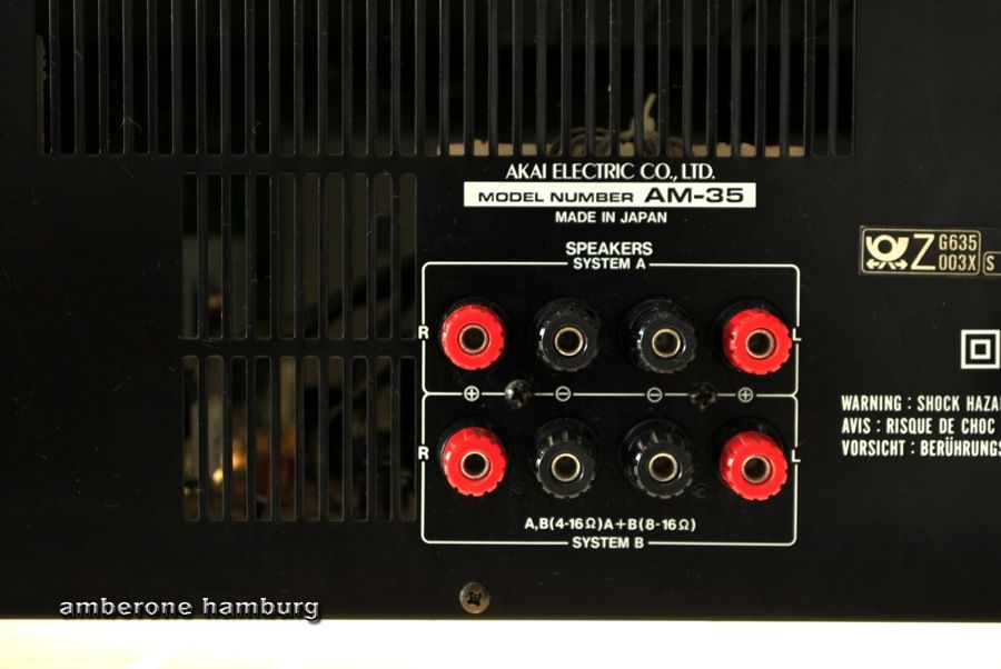 AKAI AM 35 VOLLVERSTÄRKER AMPLIFIER