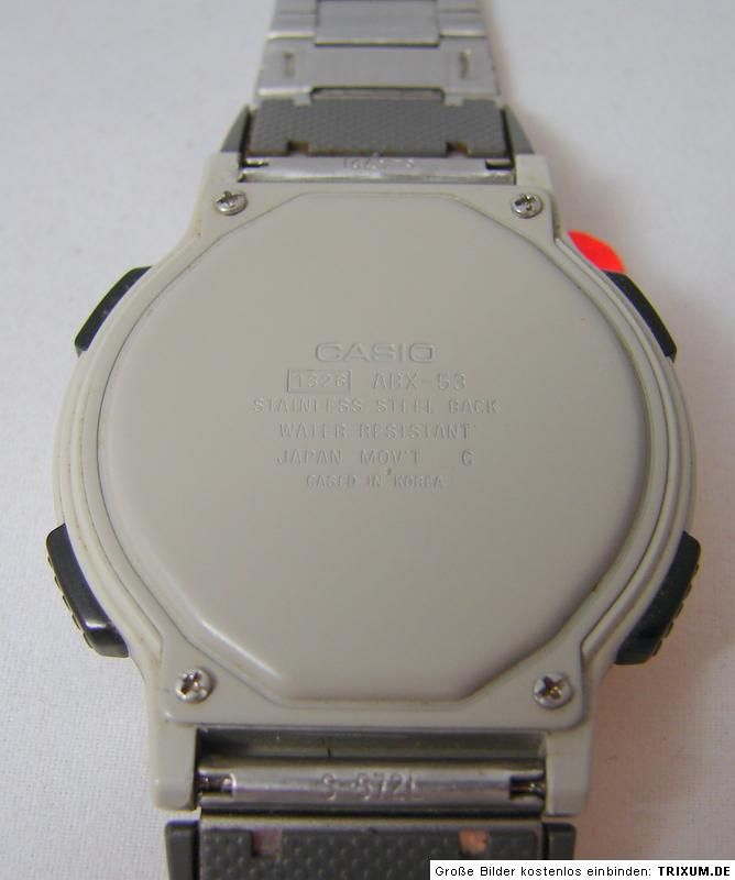 Casio Datenbank 1326 ABX 53 analog digital Uhr Data Bank Twincept