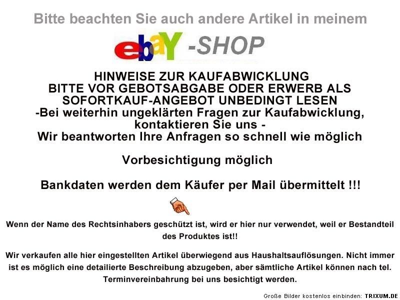 Artikel ist gebraucht, mit altersbedingten Gebrauchsspuren 