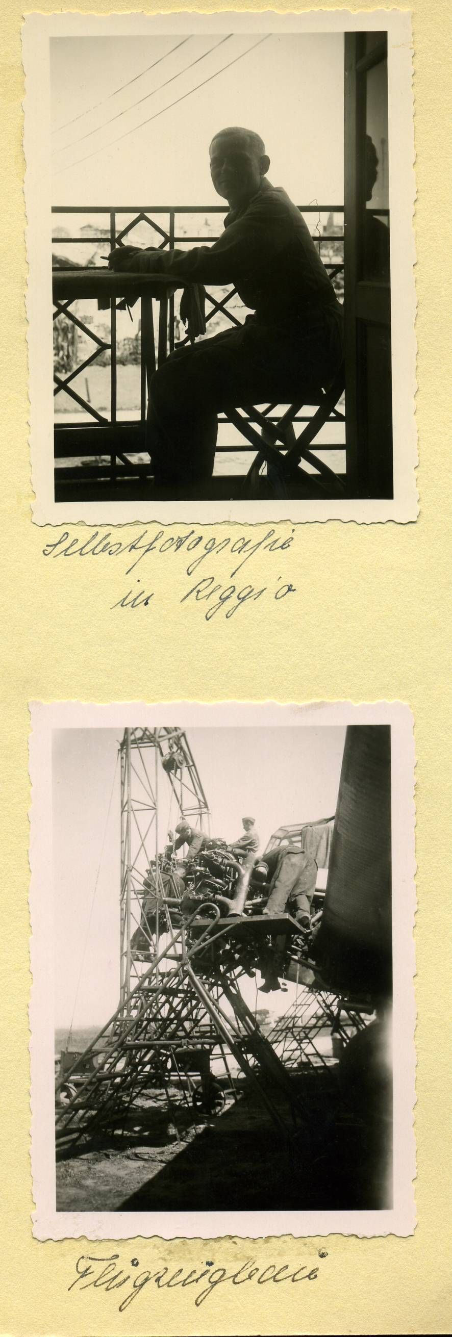 Fotoalbum Italien LW Transportfliegers Flugzeuge Ju 52 Wappen Afrika