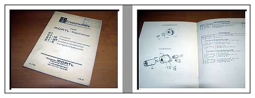 Mörtl Rapstrenner RT Ersatzteilliste 1981