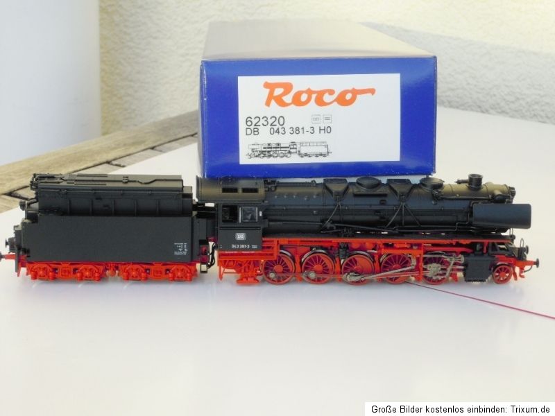 Roco 62320 Güterzuglok BR 043 381 3 Öl  Lok, DB Ep.4 DSS wie neu in