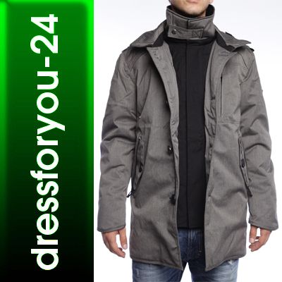 JACKE HERREN SALTPEPPER GRAUN MERC 377 MEN MANTEL PARKA