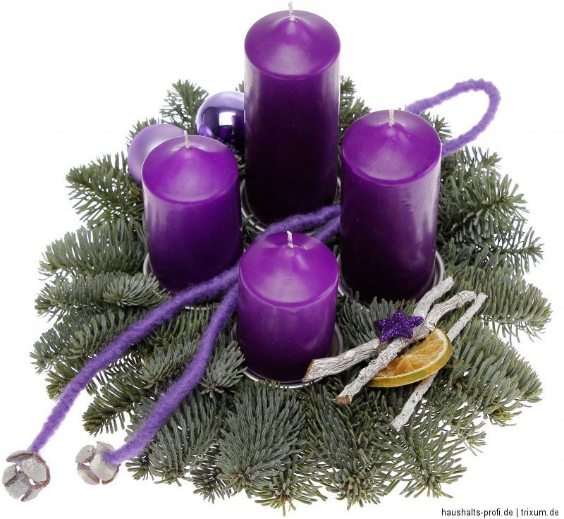 Adventskranz frisch aus Edeltanne 3 Farben Adventsgesteck