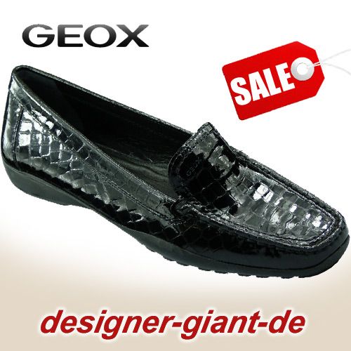 H393 NEU Geox Damen Slipper GRIN schwarz % JETZT SPAREN % REDUZIERT