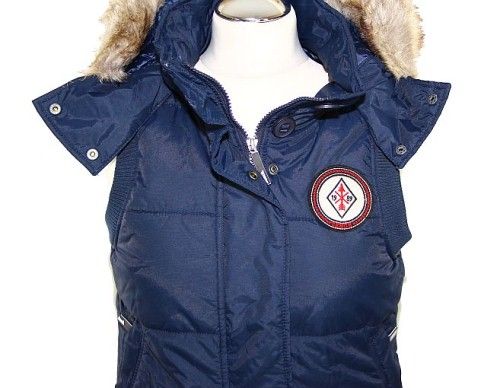 Bench Damen Weste Jacke Mantel Parka BLKA1624 navy Gr. S