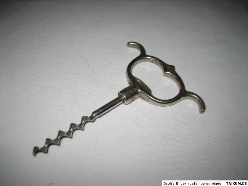 ALTER VINTAGE KORKENZIEHER CORKSCREW ART DECO METALL