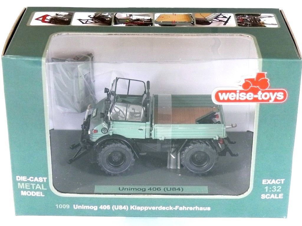 Weise Toys 1009 Unimog 406 U84 Klappverdeck Fahrerhaus 132 NEU