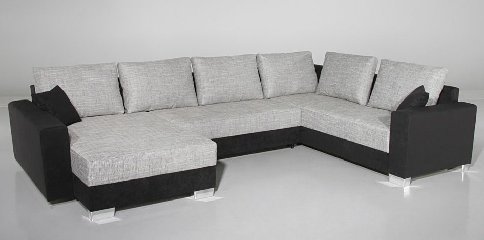 Wohnlandschaft Sofa Abby 40626 42406 Couch Sofa Schwarz Struktur