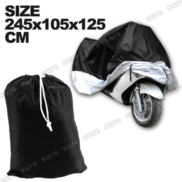 SUPER Gr. XL Motorrad Ganzgarage Abdeckplane Faltgarage 245x105x125cm