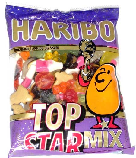 ORIGINAL HARIBO TOP STAR MIX WEINGUMMI LAKRITZ 400gNEU