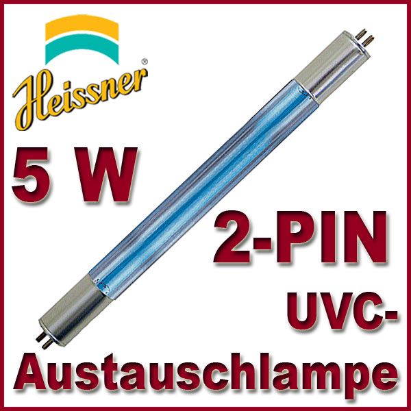 HEISSNER WZF 405 00 UVC ERSATZLAMPE AUSTAUSCHLAMPE 5W TEICHKLÄRER