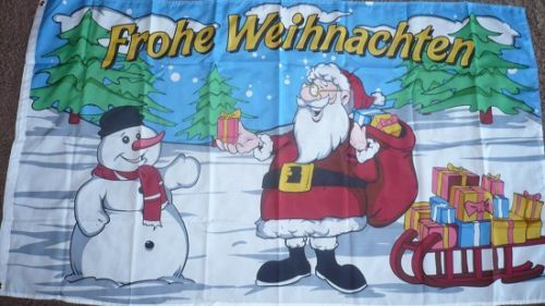 Flagge Fahne Frohe Weihnachten 6 90 x 150 cm NEU