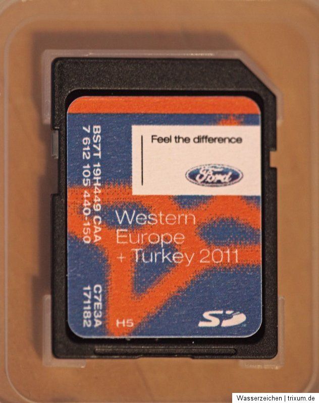 Ford NX SD NAVI 2011 Deutschland Western Europa + Turkey FOCUS MONDEO