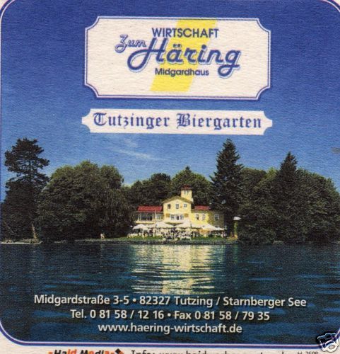 BD (422)   Bierdeckel Zum Häring, Tutzing