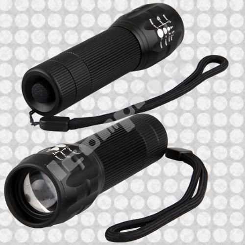 480LM CREE Q5 15W LED Taschenlampe Flashlight Camping Alu