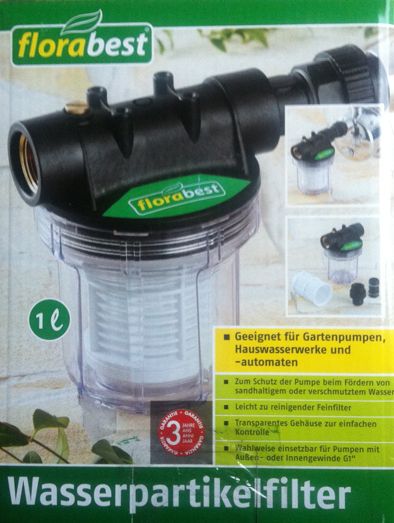 Lieferumfang 1x Florabest Wasserpartikelfilter komplett NEU