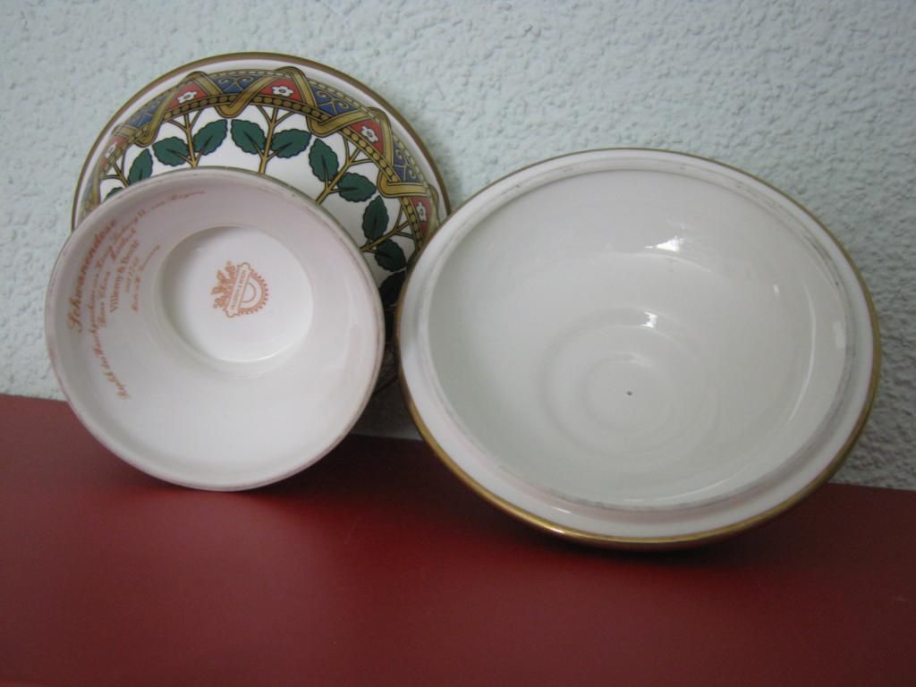 Villeroy & Boch Schwanendose Entwurf   Replikat v. 1884 König