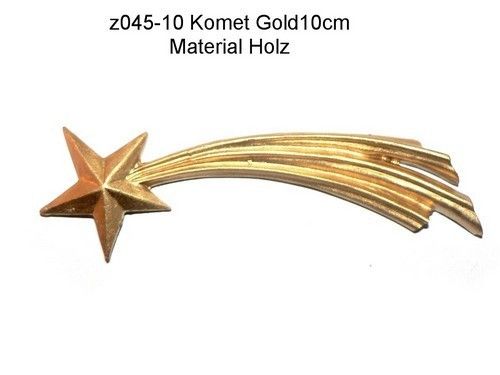 Z045 12 Krippenzubehör Komet 12cm Goldfarben zur Krippe