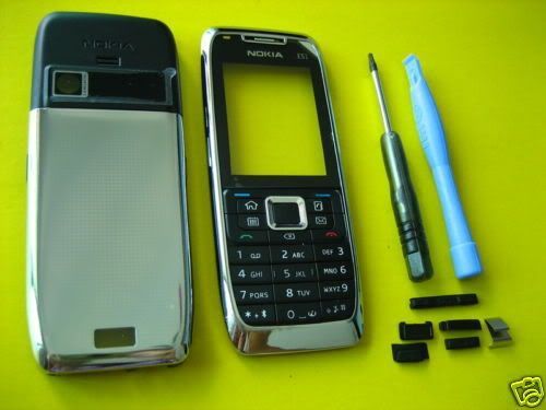 Oberschale Tastatur Schale cover case f NOKIA E51 Silbe