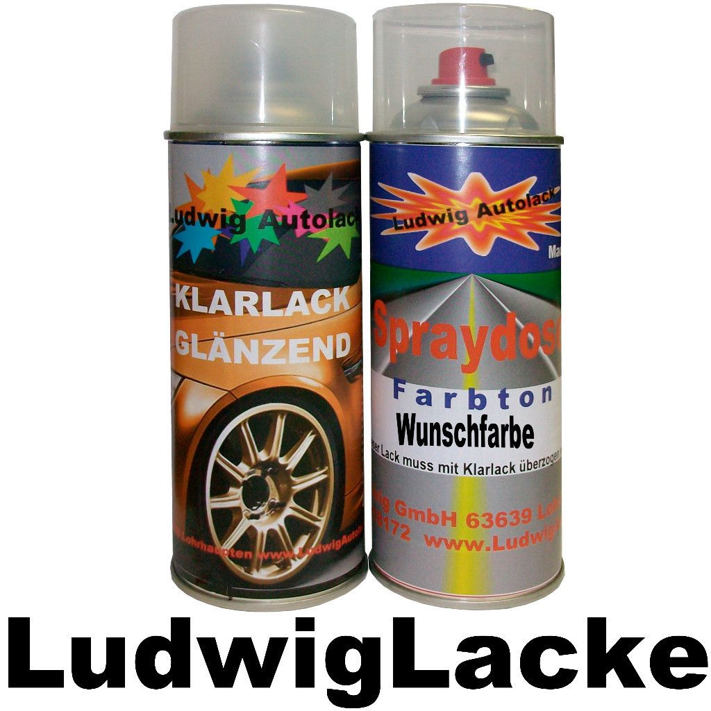 Autolack1 Klarlack 400ml für RENAULT 456 Bleu Tobago Metallic