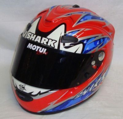 Shark Carl Fogarty Foggy Motorrad Helm S 56 getöntes Vi