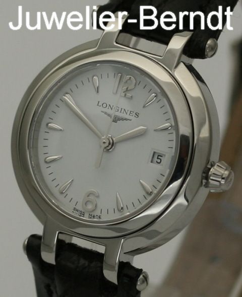 Longines PrimaLuna Damen Uhr mit Lederarmband statt 830,00 Euro L8.110