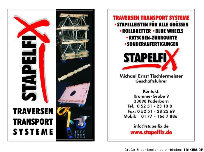 STAPELFIX Stapelknochen für 2, 3 u. 4 Punkt Truss 2x29er direkt vom