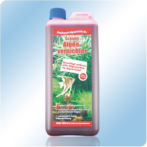 Aquarium Schnell Algenvernichter   1000 ml. Flasche