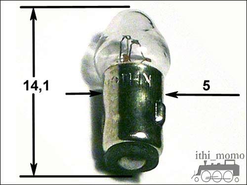 B8/502}Ampoule Marklin 60015 19V/50mA