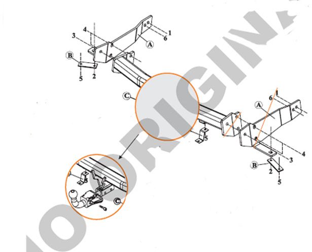 Anhängerkupplung abnehmbar Chevrolet Captiva 05.11 +13p