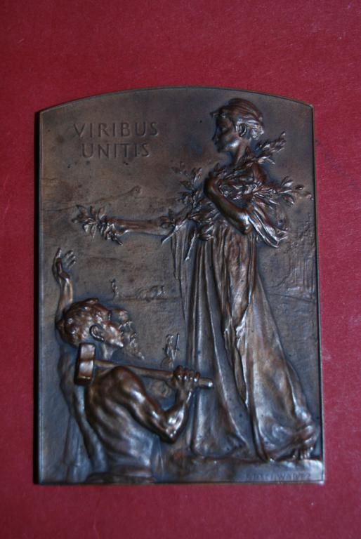 Medaille, Weltausstellung Paris 1900, Bronze, Österreich