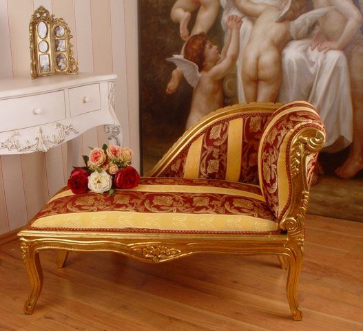 MAJESTÄTISCHES SOFA CHAISELONGUE ROKOKO STIL BOUDOIR