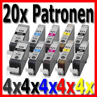 für CANON PIXMA IP3600 MP550 MP560 MP620 MP630 MP640 PGI 520