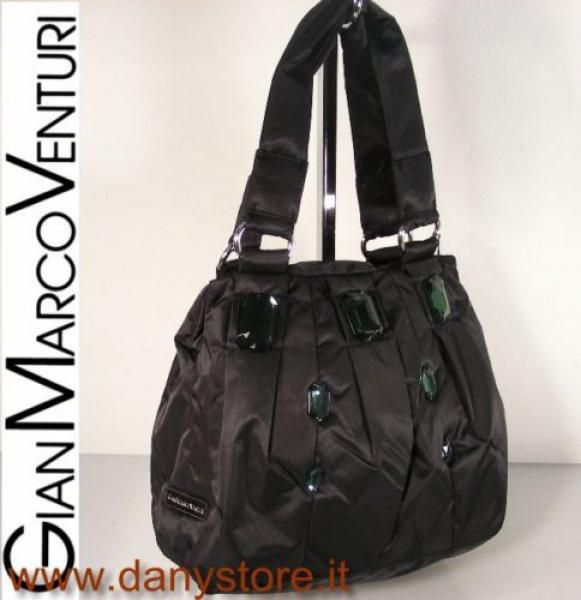 GMV GianMarco Venturi 4075 borsa handbag pochette nero