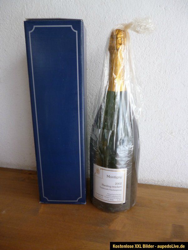 Montigny 2002 Riesling trocken Sekt Flaschengärung 1,5 l Magnum