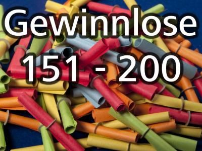 Gewinnlose Nr151 200 (Tombola Tombolalose Gewinne Lose)