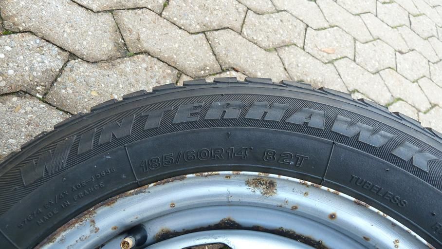 Winterreifen 185/60 R14 82T 4x100 Winterräder Golf 1 2 3 Polo 6N