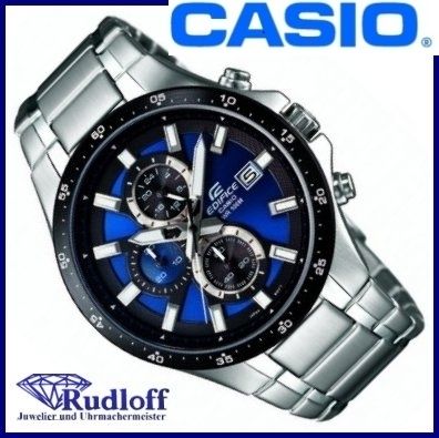 CASIO UHR EFR 519D 2AVEF EDIFICE Chronograph GENTS WATCH 10 BAR WD