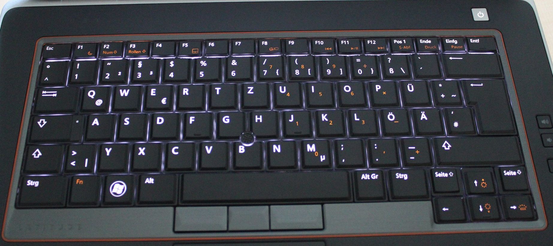 Dell Tastatur Deutsch, mit Backlit für Latitude E6320 E6420 E5420