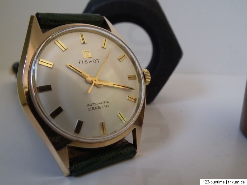 Vintage Tissot Seastar Automatic, schönes Gehäuse, Lederband