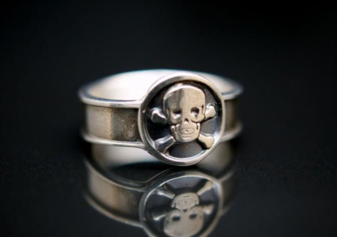 Memento Mori Vanitas Skull Freimaurer Panzer Husaren Totenkopf Silber